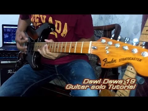 Dewi (Dewa 19) guitar solo tutorial