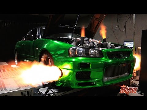 Swapping a VR38 V6 into a R34 Skyline GT-R - Erubisu Pt6 - Getting the 4WD to Work and Dyno