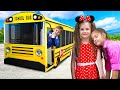 School Bus and the best stories for kids with Eva | 1 Hour Video