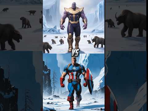 Thanos vs captain America vs thor vs(iron man,wanda,ms marvel,Deadpool,hulk,).   #shorts