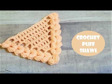 Crochet Puff Shawl | Crochet With Samra