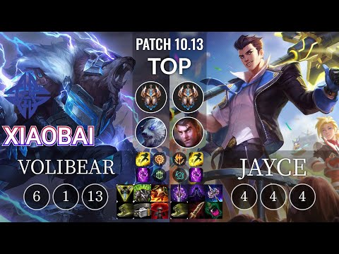 ES Xiaobai Volibear vs Jayce Top - KR Patch 10.13