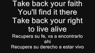 The letter black - Wounded - Lyrics y traduccion