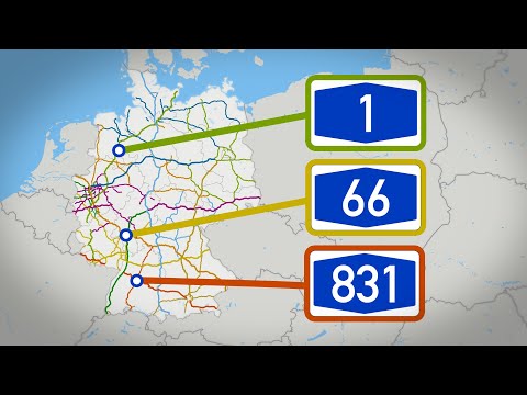 Wie werden deutsche Autobahnen nummeriert?