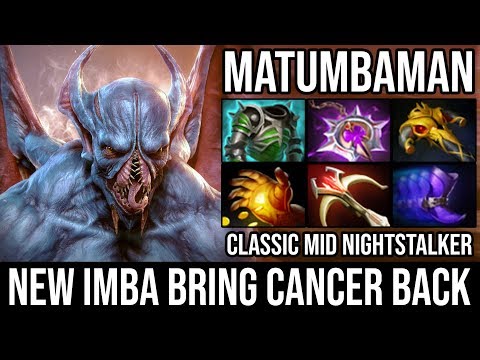 New IMBA Carry Bring Cancer Back - EPIC Mid Nightstalker 9000 MMR By Matumbaman Dota 2 7.21