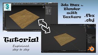 3ds max to Blender | With Textures | tutorial
