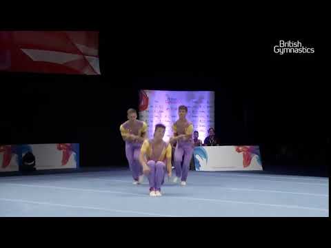 GOLD   Heathrow   Mens Group   2015 Acrobatic Gymnastics British Championships
