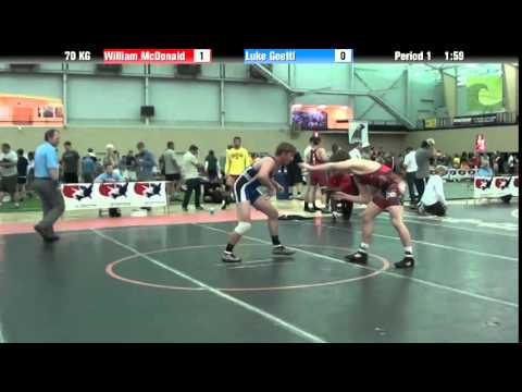 70 KG William McDonald vs Luke Goettl