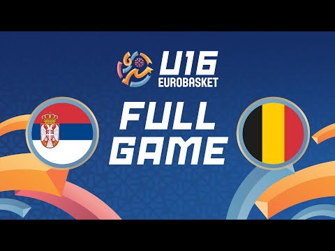 Group Phase | Serbia v Belgium | Full Basketball Game | FIBA U16 Women's EuroBasket 2025