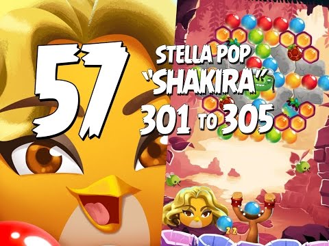 Shakira! Angry Birds Stella Pop Part 57 - Levels 301 to 305 - Love Lagoon Shakira Bird Update