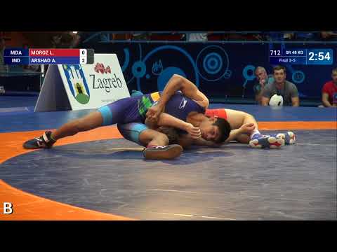 BRONZE GR - 48 kg: L. MOROZ (MDA) v. A. ARSHAD (IND)