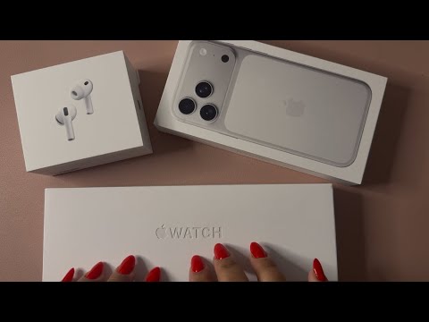 ASMR Apple iPhone 17 Pro Max AirPods Pro 3 + Apple Watch Series 11 Unboxing (whispered)