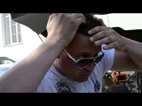 John Dietta gets ready for the beach party.