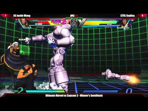 APEX 2014 Ultimate Marvel vs  Capcom 3   Winner's Semifinals EG Justin Wong vs CTRL RayRay