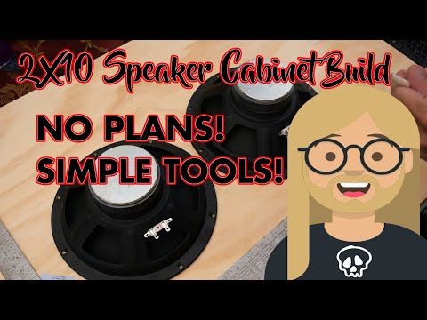Building a custom 2 x 10 speaker cabinet with normal tools and no professional skills!