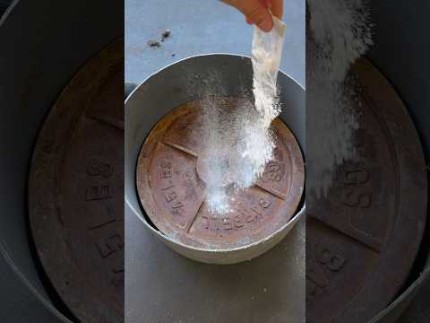 How to clean a rusty weight with cocaine! #homegym #rust #weights