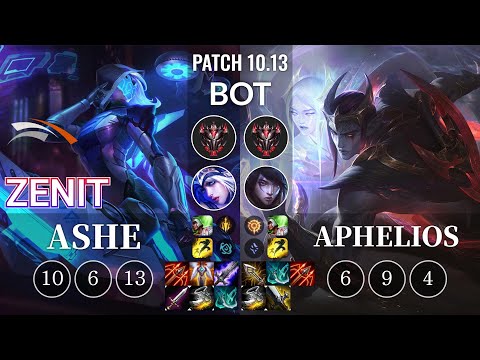 HLE Zenit Ashe vs Aphelios Bot - KR Patch 10.13