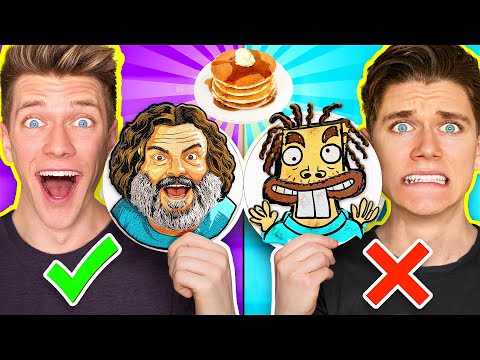 100 Best PANCAKE ART CHALLENGES!!! ft. Minecraft vs Roblox, Superman & How To Train Your Dragon
