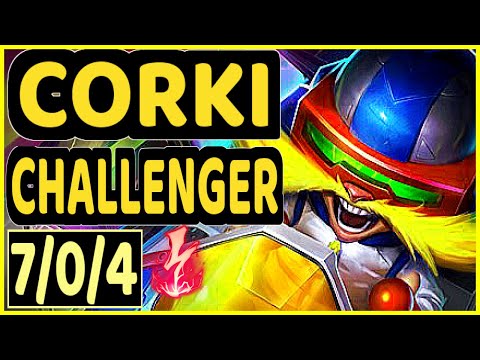 ABLAZEOLIVE (CORKI) vs TRISTANA - 7/0/4 KDA MID CHALLENGER GAMEPLAY - NA