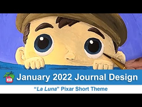 January 2022 Journal Design | "La Luna" Pixar Short Theme