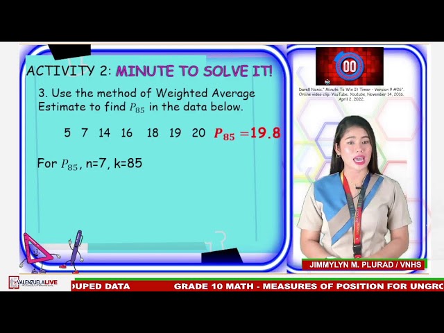 Position In Math Understanding Measures of Position for Ungrouped Data in Grade 10 Math ...
