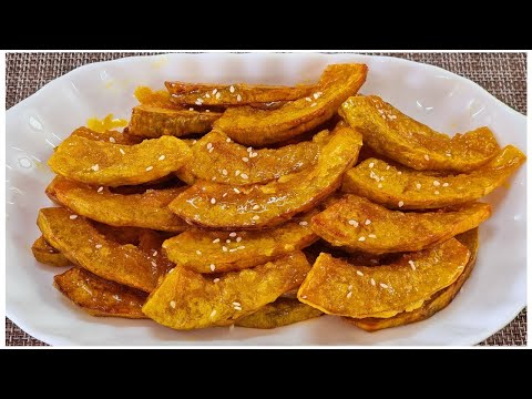 ฟักทอง..!! สูตรอร่อยเหมือนกินข้าวโพดป๊อปคอร์น (Popcorn)