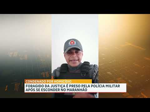 PM prende foragido da justiça por homicídio no município de São João dos Patos