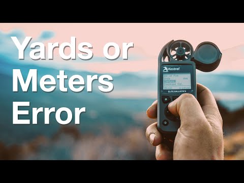 Yards vs. Meters error