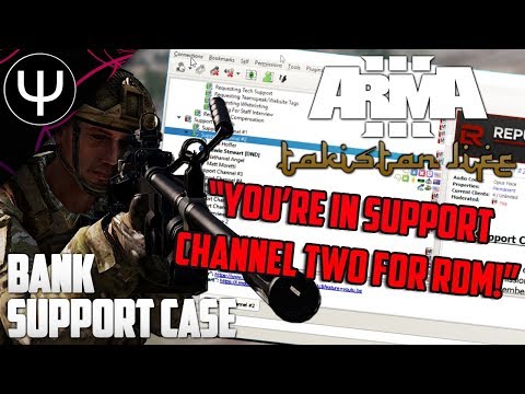 ARMA 3: Takistan Life Mod — BANK Support Case!