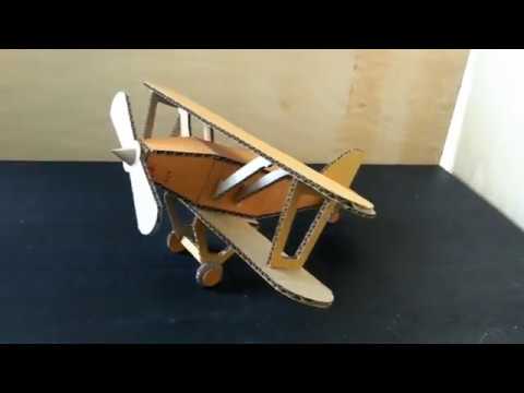 How to make a cardboard airplane model
