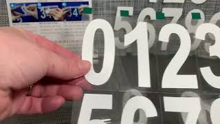 Mailbox Numbers for Outside, 50 Pcs Reflective Number Stickers Review, A strong and permanent vinyl