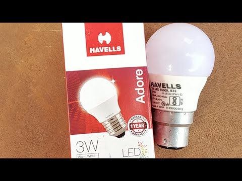 Havells 3w led bulb - feature and live review hindi