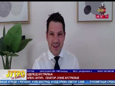 StudioB Jutro sa Sanjom - AUSTRALIA, NOVAK DJOKOVIC: SENATOR ALEX ANTIC