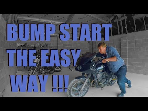 how to bump/push start a Motorcycle (Master the Art of Bump Starting)