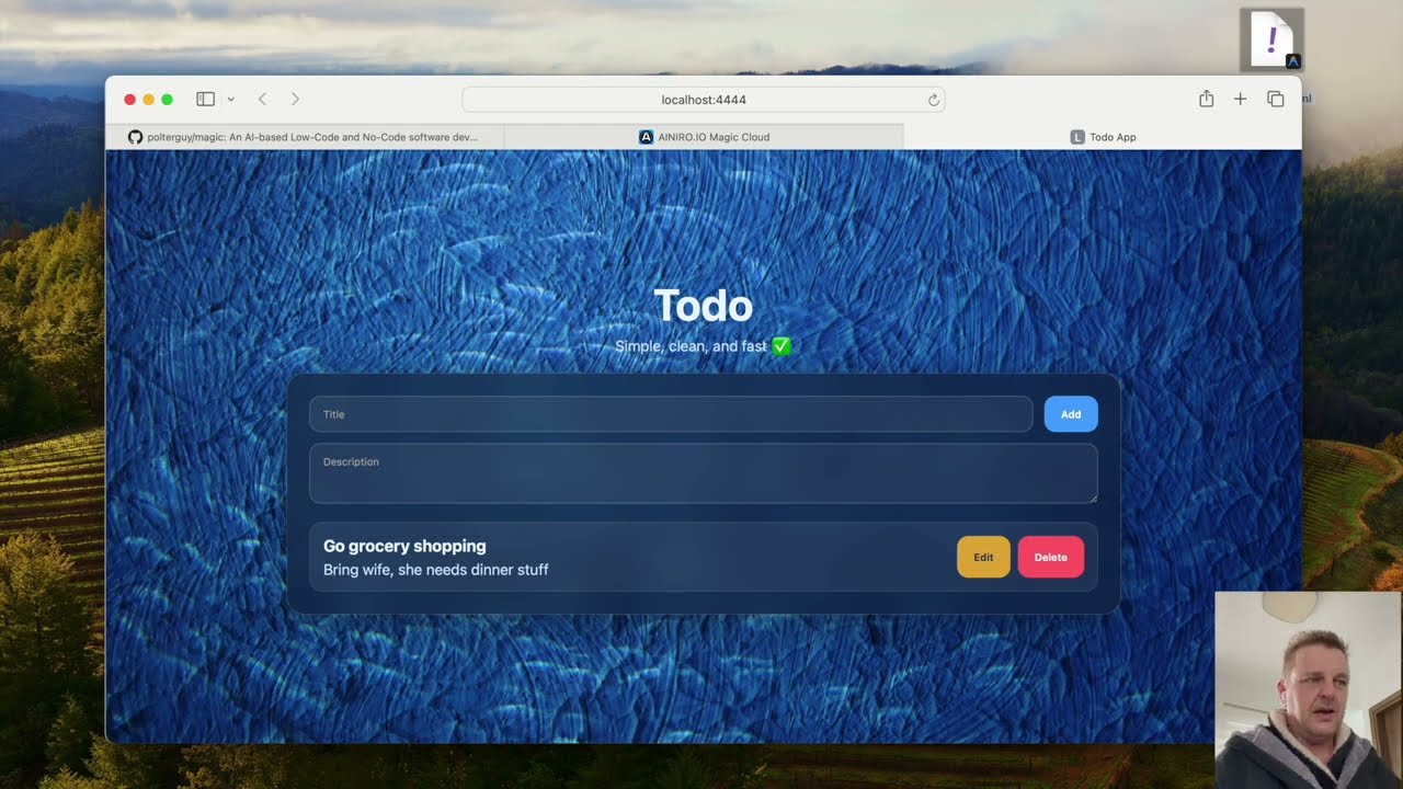 AINIRO Magic Cloud video 1
