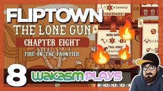 Fliptown: The Lone Gun – Hard Mode Challenge | Solo Board Game – Ch 8 ‘Fire on the Frontier’ 🔥🔥🔥
