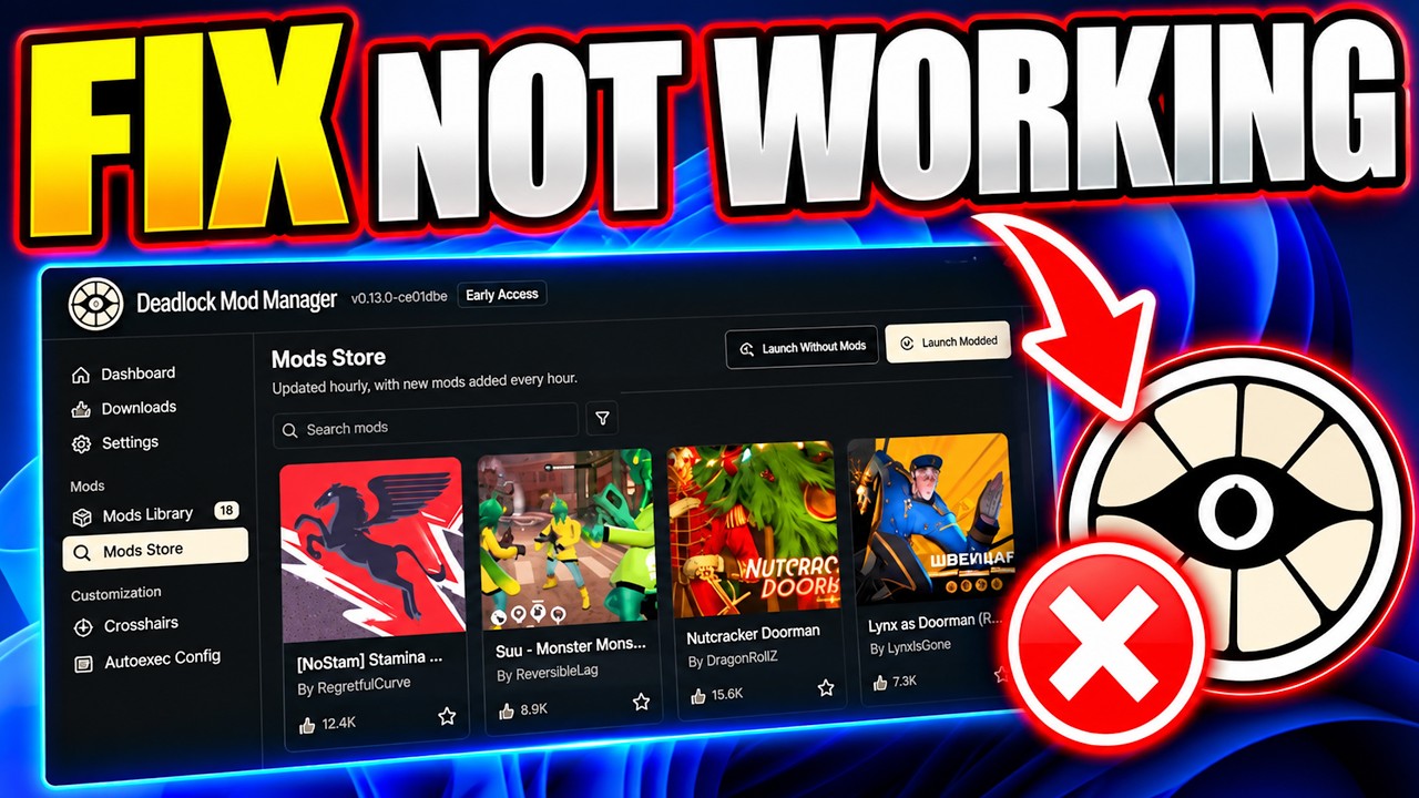 How To Fix Deadlock Mod Manager Not Working | Tutorial🎮🔥