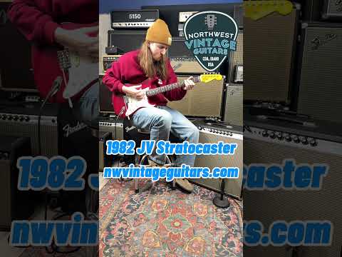 *VIDEO* 1982 Fender JV Stratocaster 1962 Reissue Model ST62-65 Refin USA Pickups - 1982 image 26