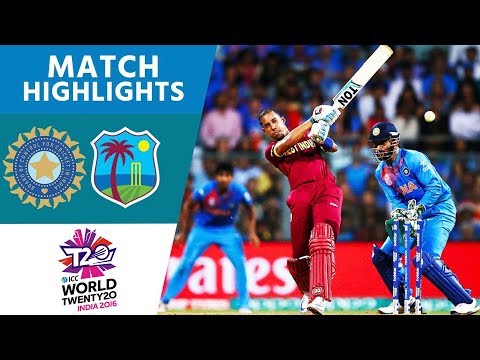 Simmons & Russell Upset Hosts! | India vs West Indies | ICC Men's #WT20 Semi-Final 2016 - Highlights