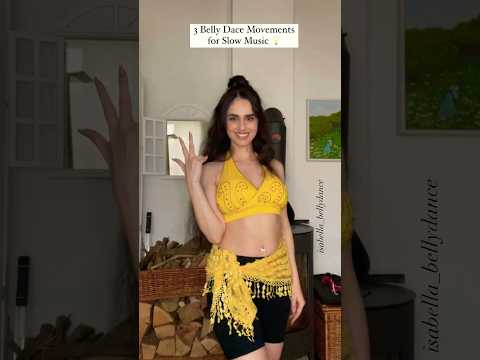 3 Slow Belly Dance Movements - Shakira Tutorial #dance #shakira #bellydance la tortura
