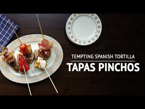 Tempting Spanish tortilla tapas pinchos recipe