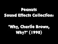 Peanuts Sound Effects Collection Why Charlie Brown Why