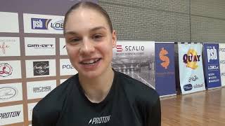 Trener Maciej Brodziński nie boi się stawiać na młode koszykarki. Jak na przykład Weronika Bladocha!