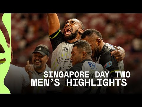 Flying Fijians go BACK-TO-BACK 🏅🏅  | HSBC SVNS Singapore 2026 | Day Two Men's Highlights