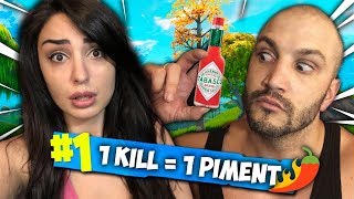 1 kill = 1 piment 🌶️ sur fortnite avec pinkgeek 