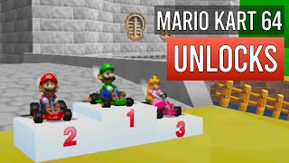 Mario Kart 64 unlockables: How to unlock Mirror Mode / Extra Cup, alternative title screen
