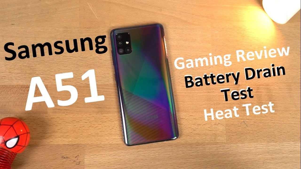 Samsung A51 Gaming Review, Battery Drain Test and Heat Test  Asphalt 9, PUBG