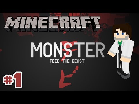 Minecraft FTB Monster SMP - Ep 1 - Mining Base Mountain