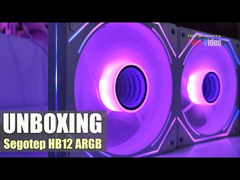 Segotep HB12 ARGB Reverse Fan White Unboxing