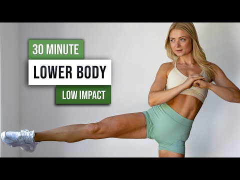 30 MIN LEG DAY Workout - Low Impact Lower Body Focus, No Equipment, Knee Friendly Home Workout